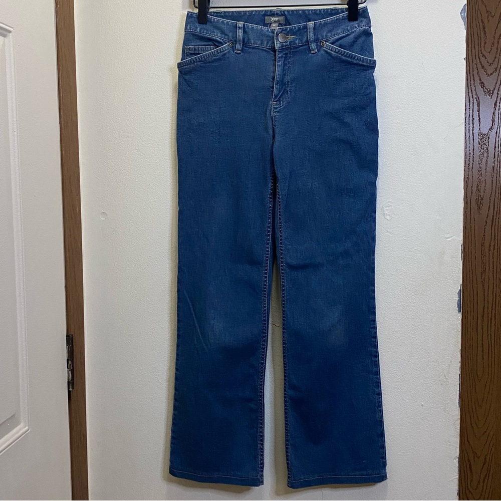 J.Jill wide leg stretch medium wash jeans size 0p